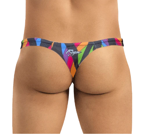 Prismatic Flame Swim Thong