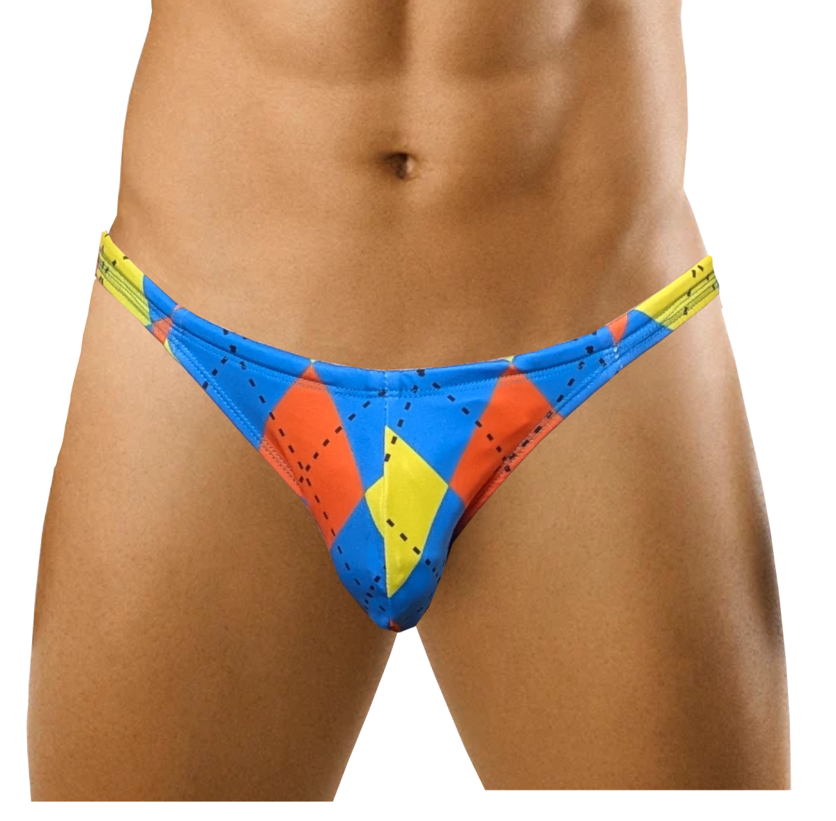 Vivid Argyle Swim Thong