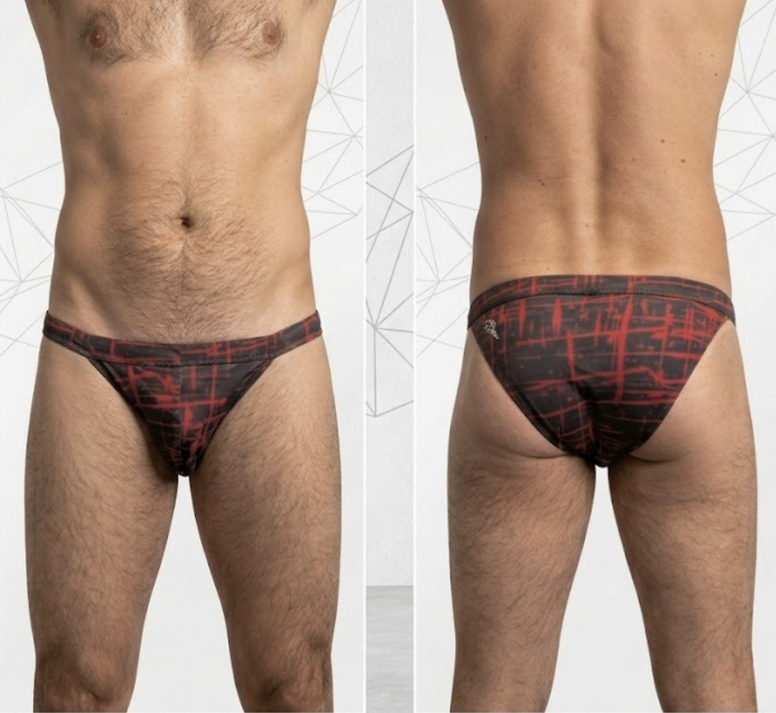 Crimson Drip Minimus Swim Brief